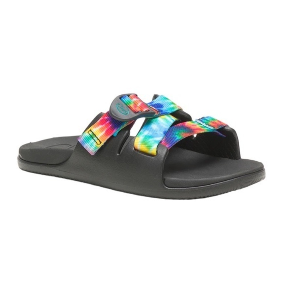 Chaco Chillos Slides for Kids Dark Tie Dye Slip On Sandals Size 5